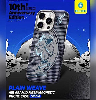 قاب بلو فضانورد بافت Blueo Plain Weave AIR Aramid Fiber Magnetic Phone Case MOON Iphone